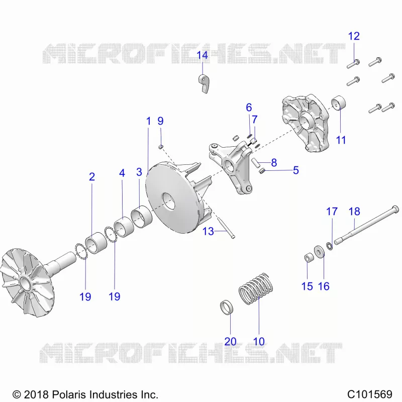 TREN, PRIMARY CLUTCH