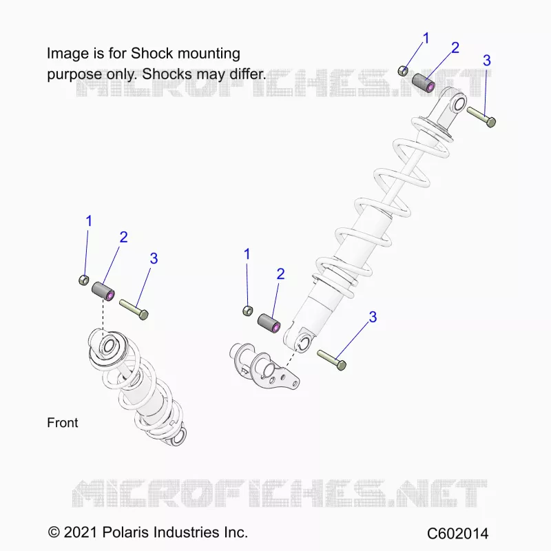 SUSPENSION, MONTAJE DE DESCARGA, REAR SUSP.