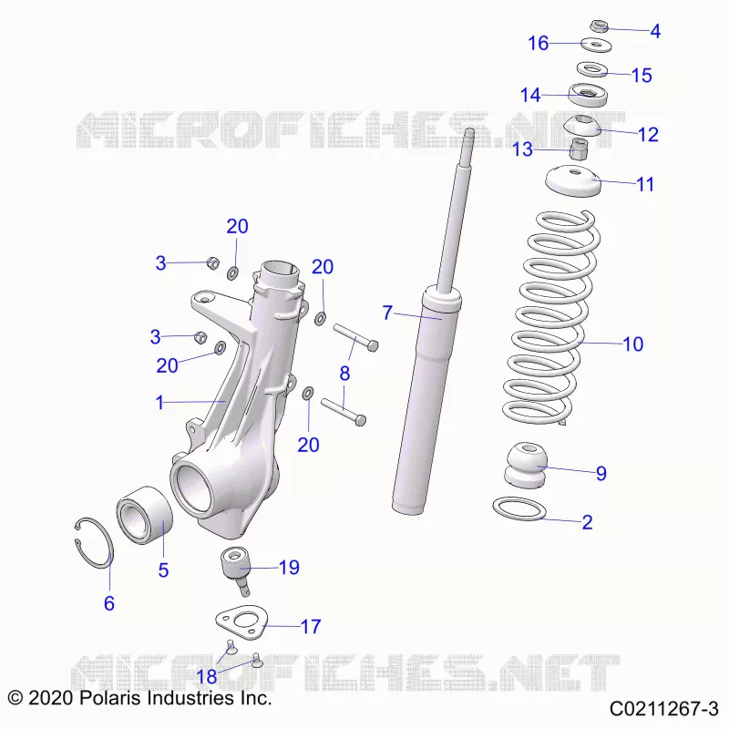 SUSPENSION, PUNTAL DELANTERO