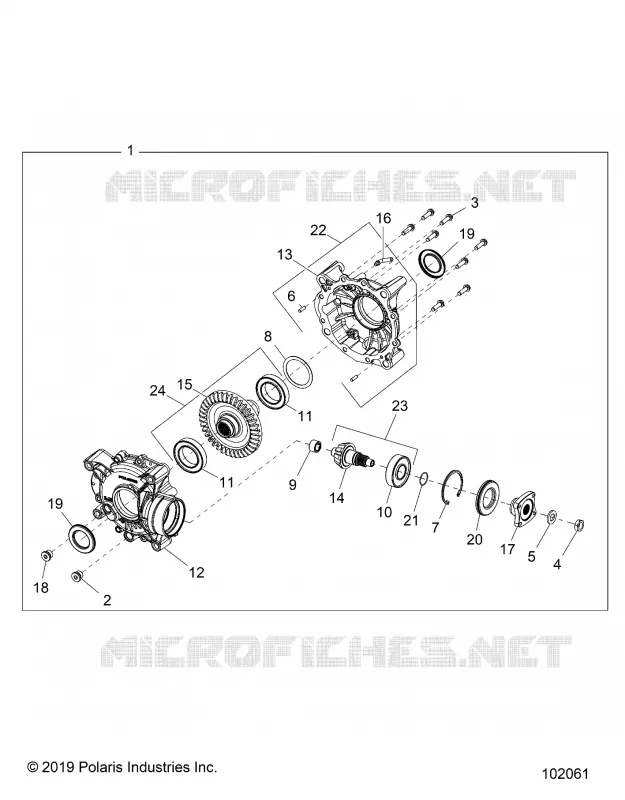 DRIVE TRAIN, CAJA DE CAMBIOS TRASERA INTERNALS