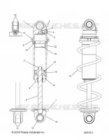 SUSPENSION, CHOQUE FRONTAL TRACK (BLACK COIL OVER)