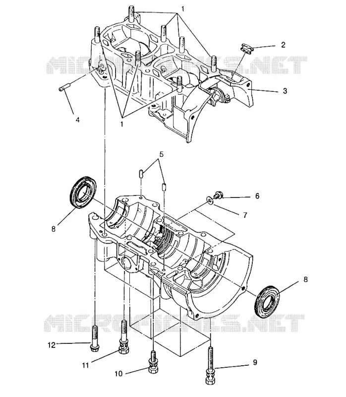 CAJA DEL CIGÜEÑAL ASSEMBLY 440 XCR 0951660 (4929112911C009)