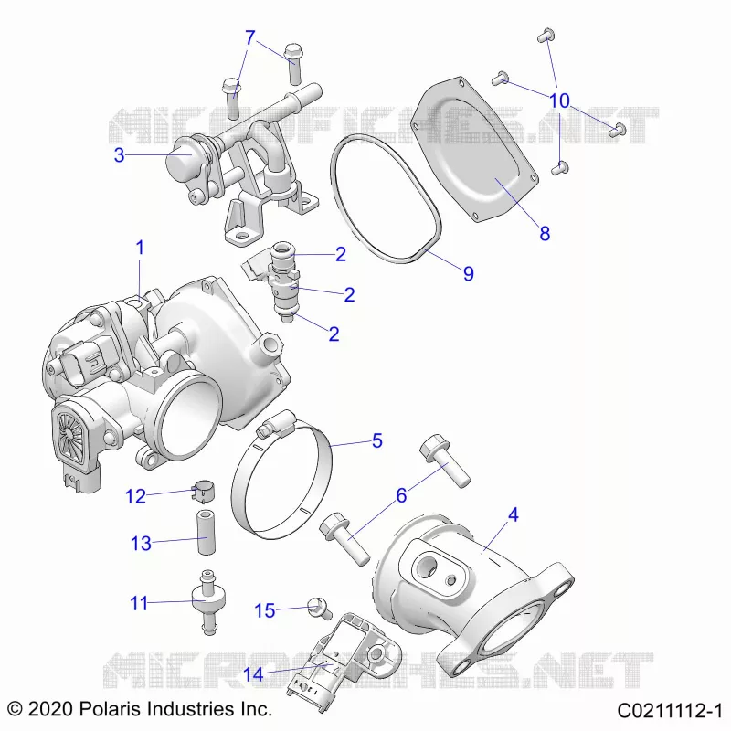 ENGINE, CUERPO DE MARIPOSA AND FUEL RAIL