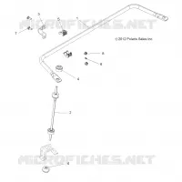 SUSPENSION, BARRA DE TORSION, REAR
