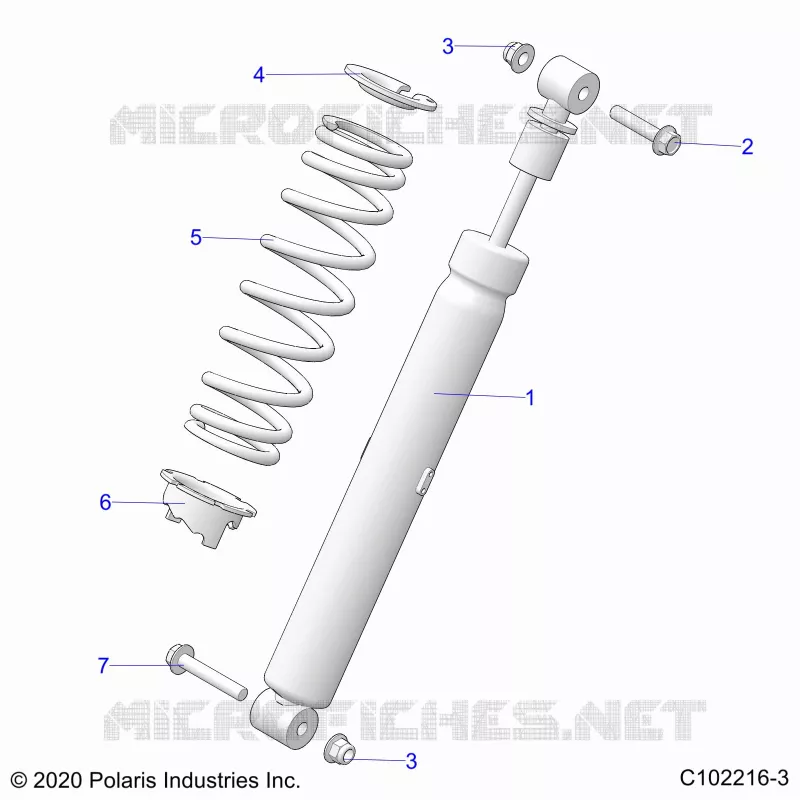 SUSPENSION, SHOCK TRASERO