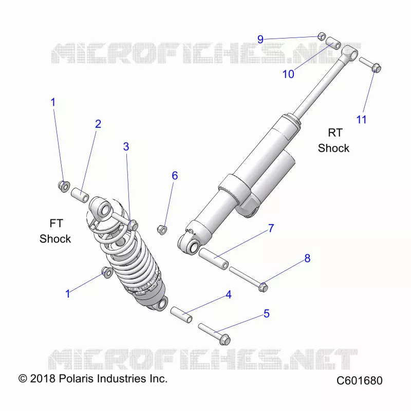 SUSPENSION, MONTAJE DE DESCARGA, REAR SUSP.