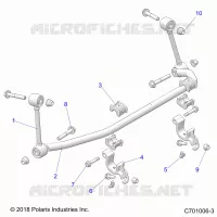 SUSPENSION, FRONT BARRA ESTABILIZADORA- Z23N4K99A/99B (C701006-3)