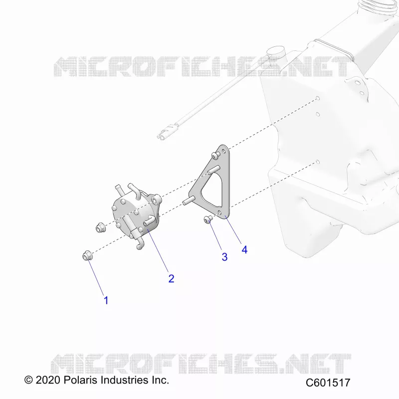 SISTEMA DE COMBUSTIBLE, FUEL PUMP MOUNTING
