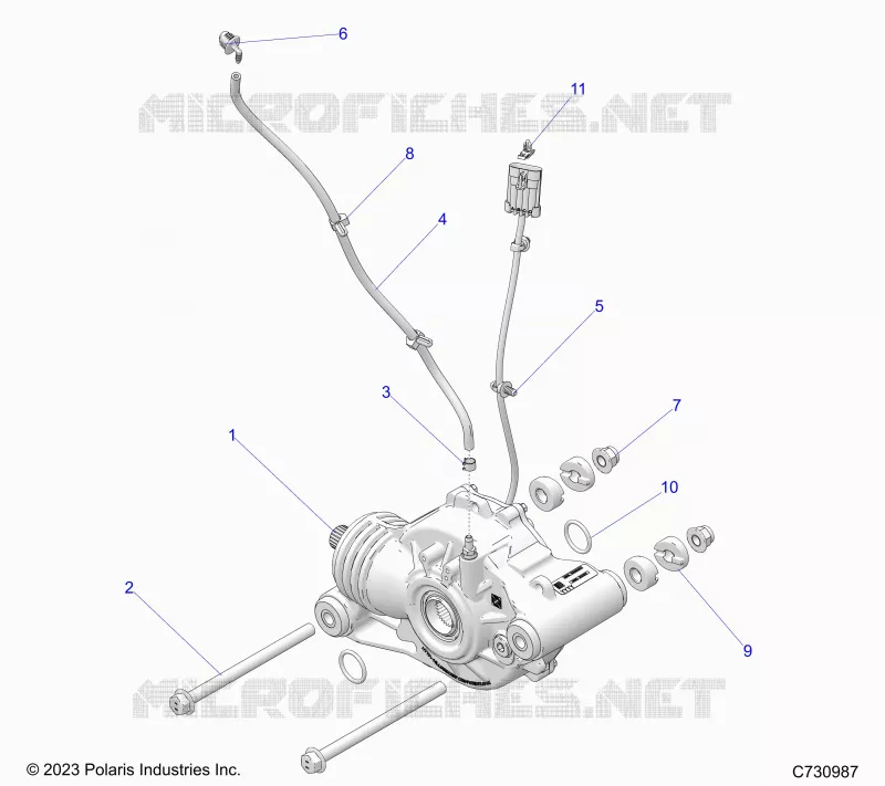 TREN, FRONT GEARCASE MOUNTING