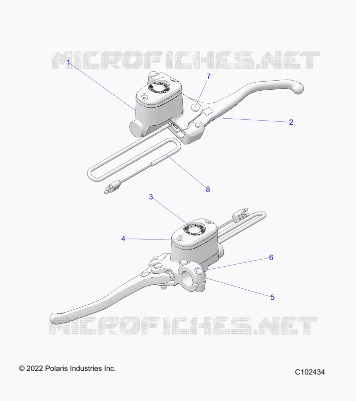 FRENO FRONTAL BRAKE LEVER AND MASTER CYLINDER