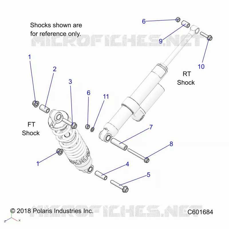 SUSPENSION, MONTAJE DE DESCARGA, REAR SUSP.