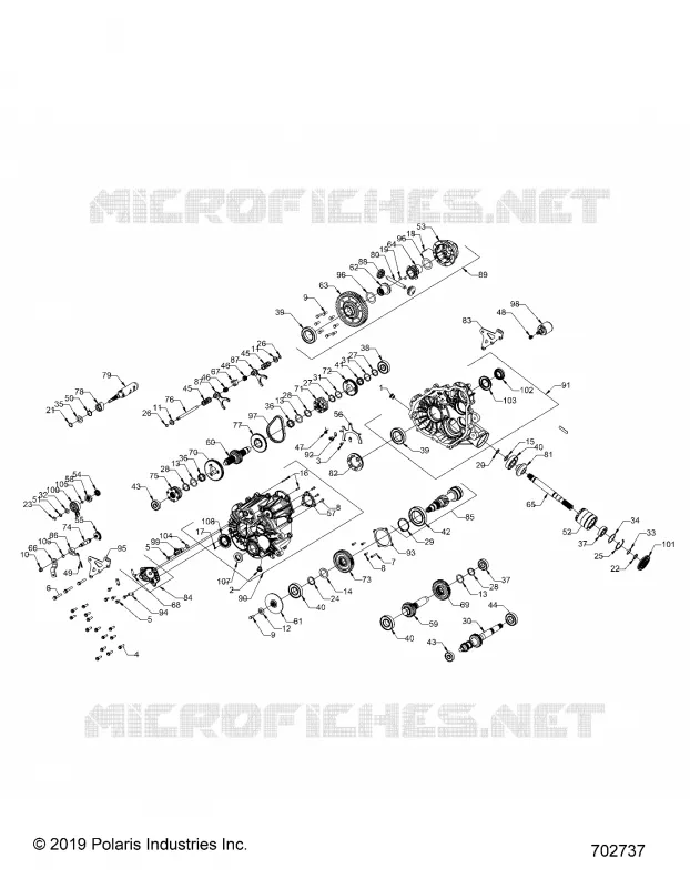 TREN, MAIN GEARCASE INTERNALS