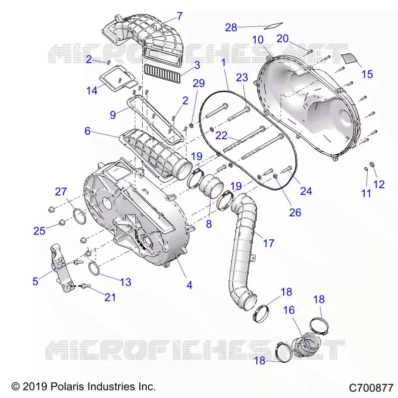TREN, CLUTCH COVER AND DUCTING