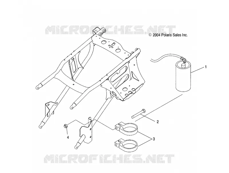 CHOQUE TRASERO RESERVOIR MOUNTING