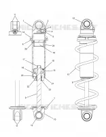 SUSPENSION, CHOQUE, FRONT TRACK (CLEAR COIL OVER)