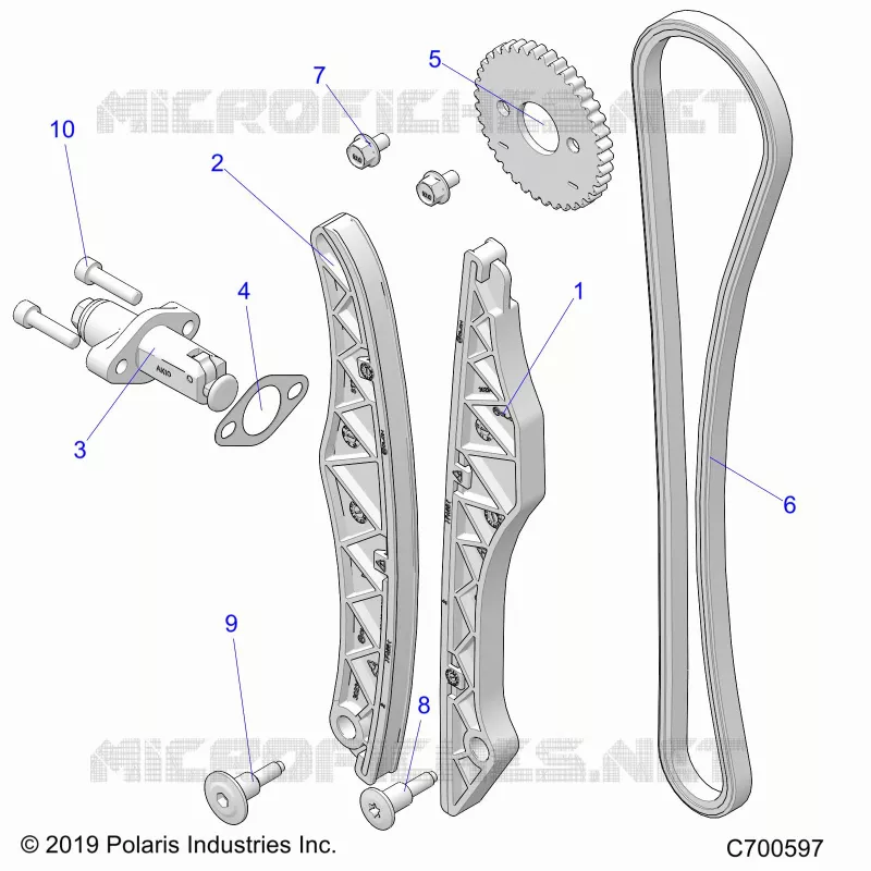 LA CADENA DE LEVAS AND TENSIONER
