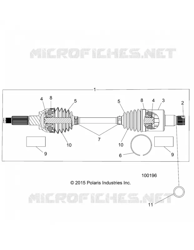 TREN, REAR HALF SHAFT (TO 4/25/16)