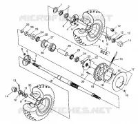 Tracción trasera Sportsman 400L W97AC38C (4939673967C007)
