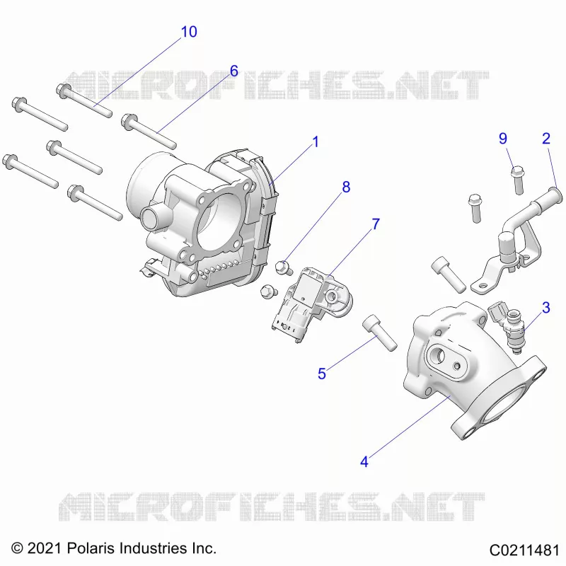 ENGINE, CUERPO DE MARIPOSA AND FUEL RAIL