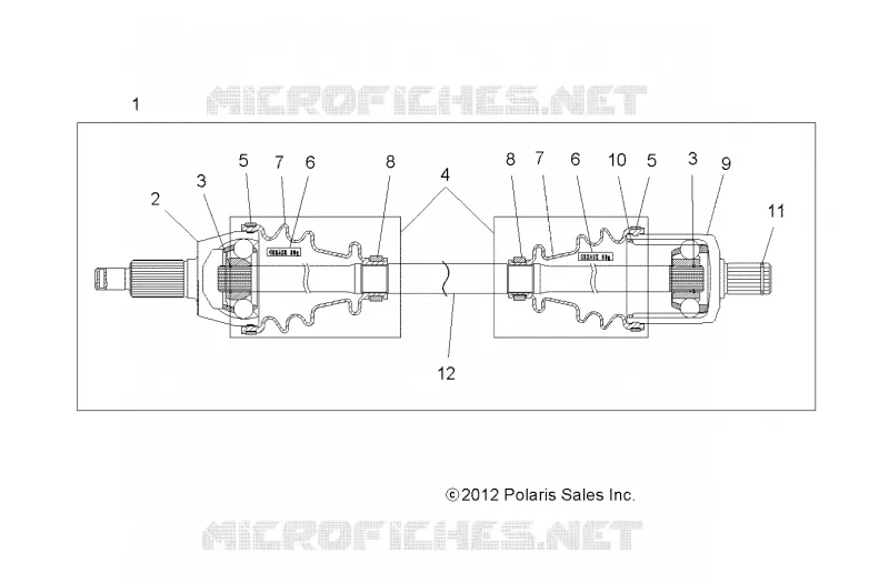 TREN, FRONT HALF SHAFT