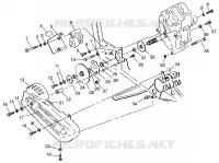 CAJA DE ENGRANAJES/FRENO and cubierta de la cadena MOUNTING Sportsman 4x4 W968040 (4935943594C004)