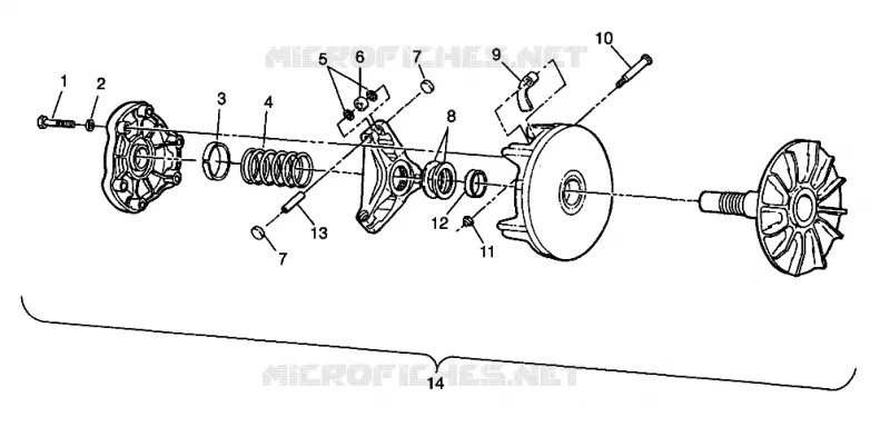 Embrague XPLORER 400L W98CC38C (4945414541C002)