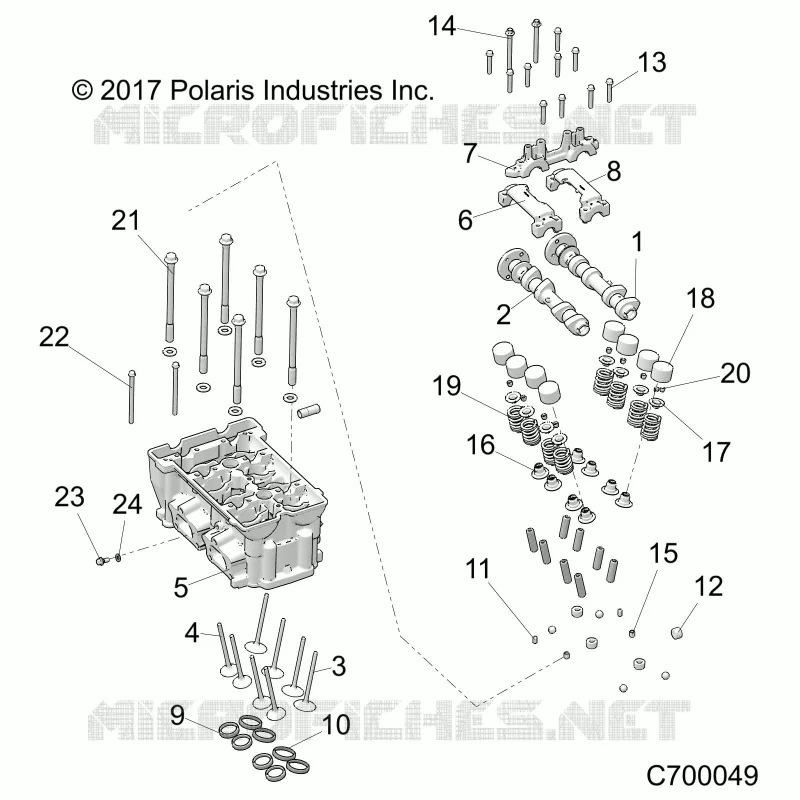ENGINE, CULATA AND VALVES