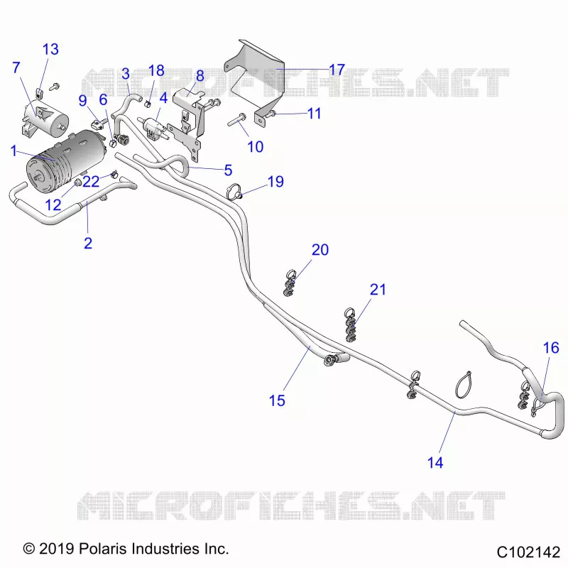 SISTEMA DE COMBUSTIBLE, FUEL TANK ASM., EVAP