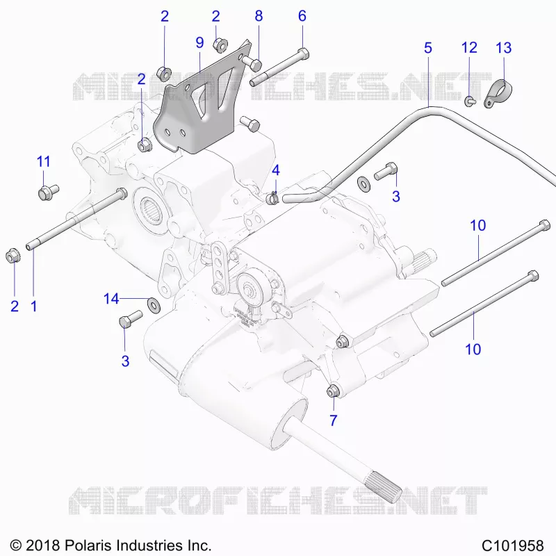 TREN, MAIN GEARCASE MOUNTING