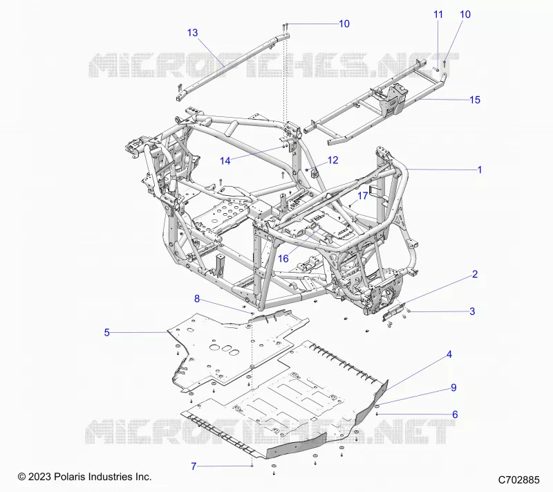 CHASSIS, MAIN FRAME AND ESQUÃD PLATES