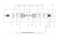 DRIVE TRAIN, EJE DE TRANSMISIÃ“N, REAR