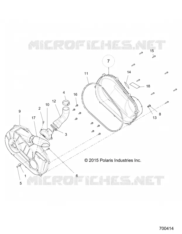TREN, CLUTCH COVER AND DUCTING