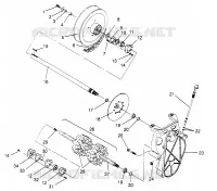 TREN ASSEMBLY 500 CARB 0962764, 500 CARB SKS 0962564,  500 CARB SKS (4931873187B012)