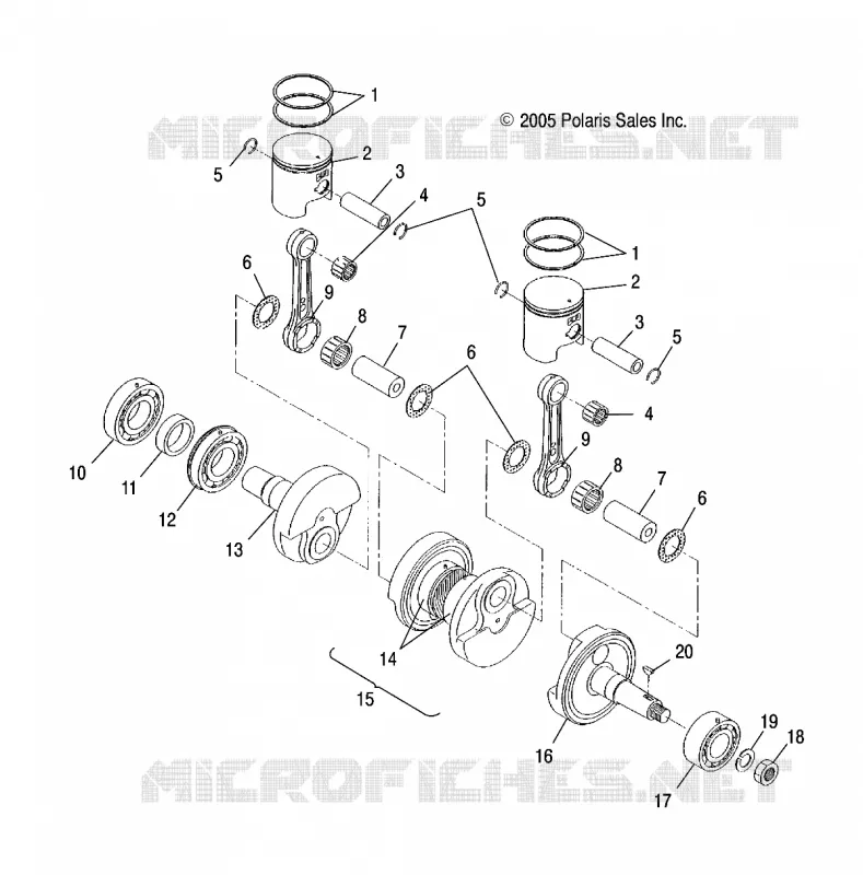 ENGINE, PISTON AND CIGUEÑAL