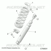 SUSPENSION, CHOQUE FRONTAL MOUNTING