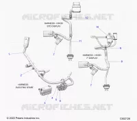 ELECTRICA, WIRE HARNESS, HOOD, ELEC. START