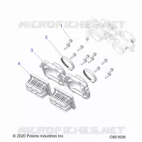 ENGINE, REED VALVE AND CUERPO DE MARIPOSA ADAPTOR -S23TLP8RS (C601635)