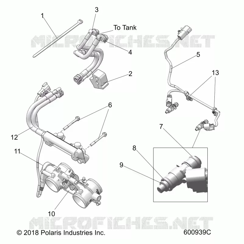 SISTEMA DE COMBUSTIBLE, RAIL, LINES AND THROTTLE BODY