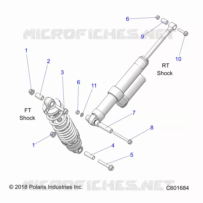 SUSPENSION, MONTAJE DE DESCARGA, REAR SUSP.