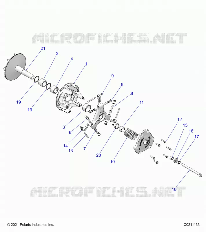 TREN, PRIMARY CLUTCH
