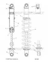 SUSPENSION, SHOCK TRASERO TRACK