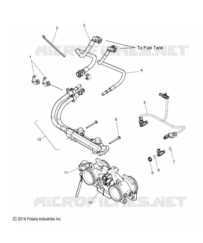 SISTEMA DE COMBUSTIBLE, RAIL, LINES and CUERPO DE MARIPOSA