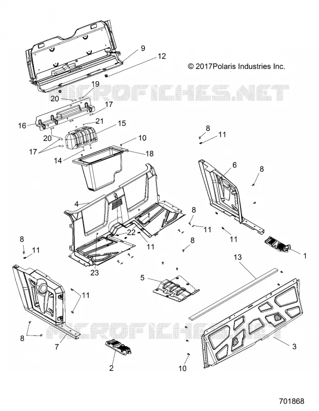 CARROCERÍA POSTERIOR FLOOR AND FENDERS