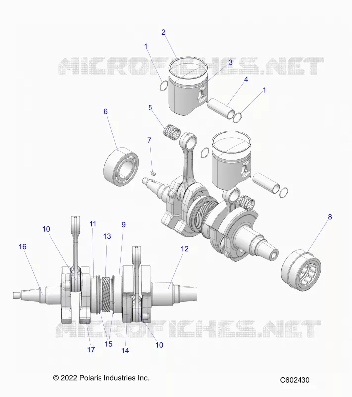 ENGINE, PISTON AND CIGUEÑAL