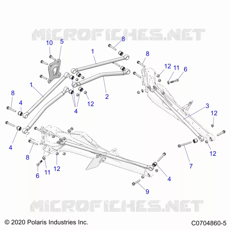SUSPENSION TRASERA TRAILING ARMS MOUNTING