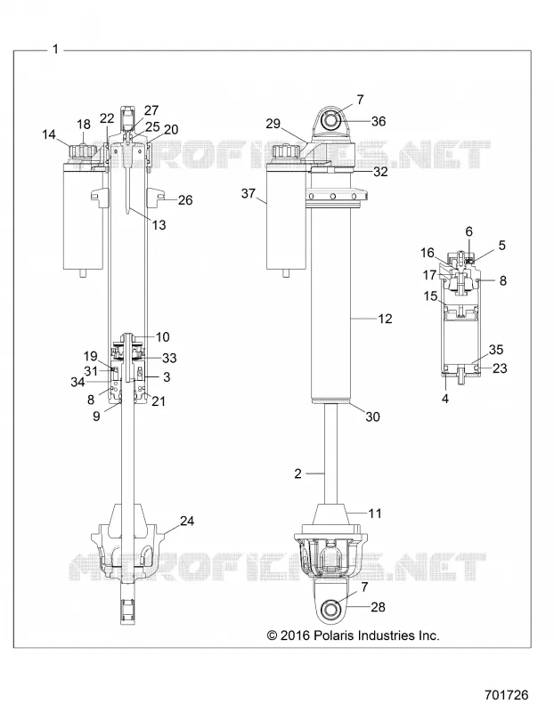 SUSPENSION, CHOQUE FRONTAL INTERNALS