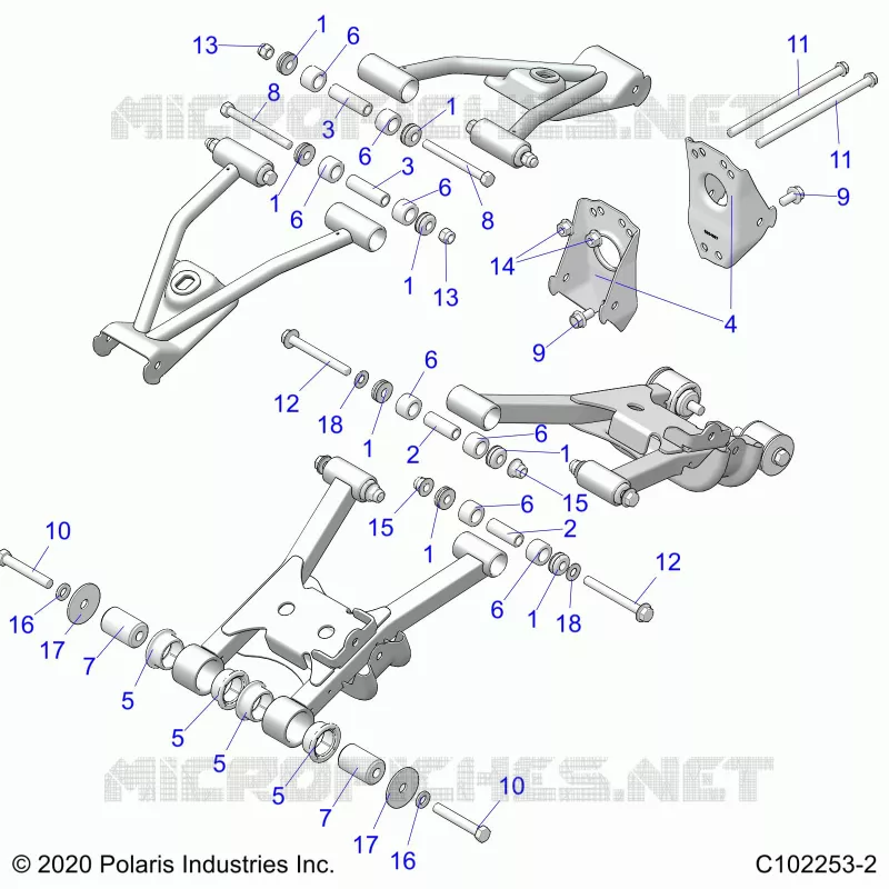 SUSPENSION TRASERA CONTROL ARM MOUNTING