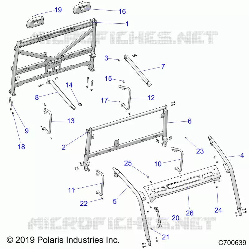 CHASSIS, CAB BASTIDOR
