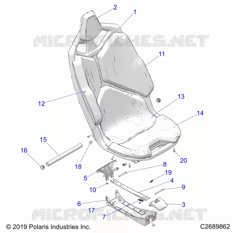 ASIENTO ASM., FRONT- Z22G4L92AG/AL/BG/BL (C2689862)