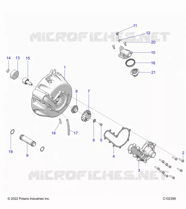 ENGINE, SISTEMA DE REFRIGERACIÃ“N AND WATER PUMP- A23SYY95AD (C1021395)